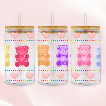 Beary sweet Wrap - Full Color UV DTF Wrap Easy Apply Permanent Transfers