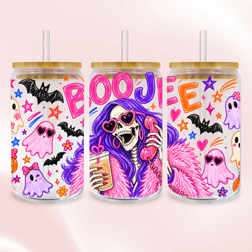 BooJee Halloween Wrap - Spooky Season Full Color UV DTF Wrap Easy Apply Permanent Transfers