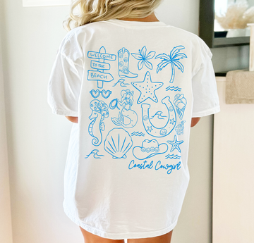 Coastal Cowgirl - Full Color Vibrant Ready-to-Press DTF Transfer