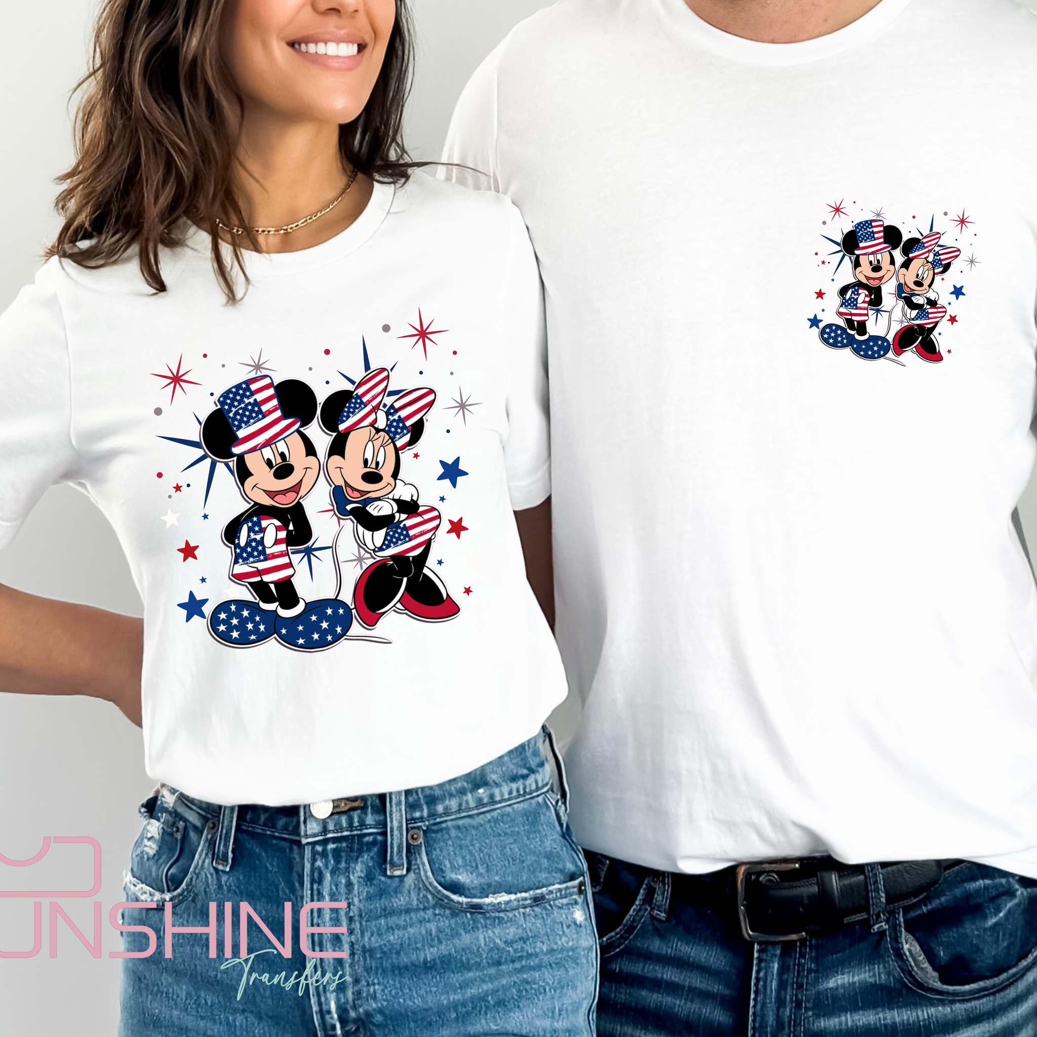 Cute Patriot Mouse - DTF Transfer