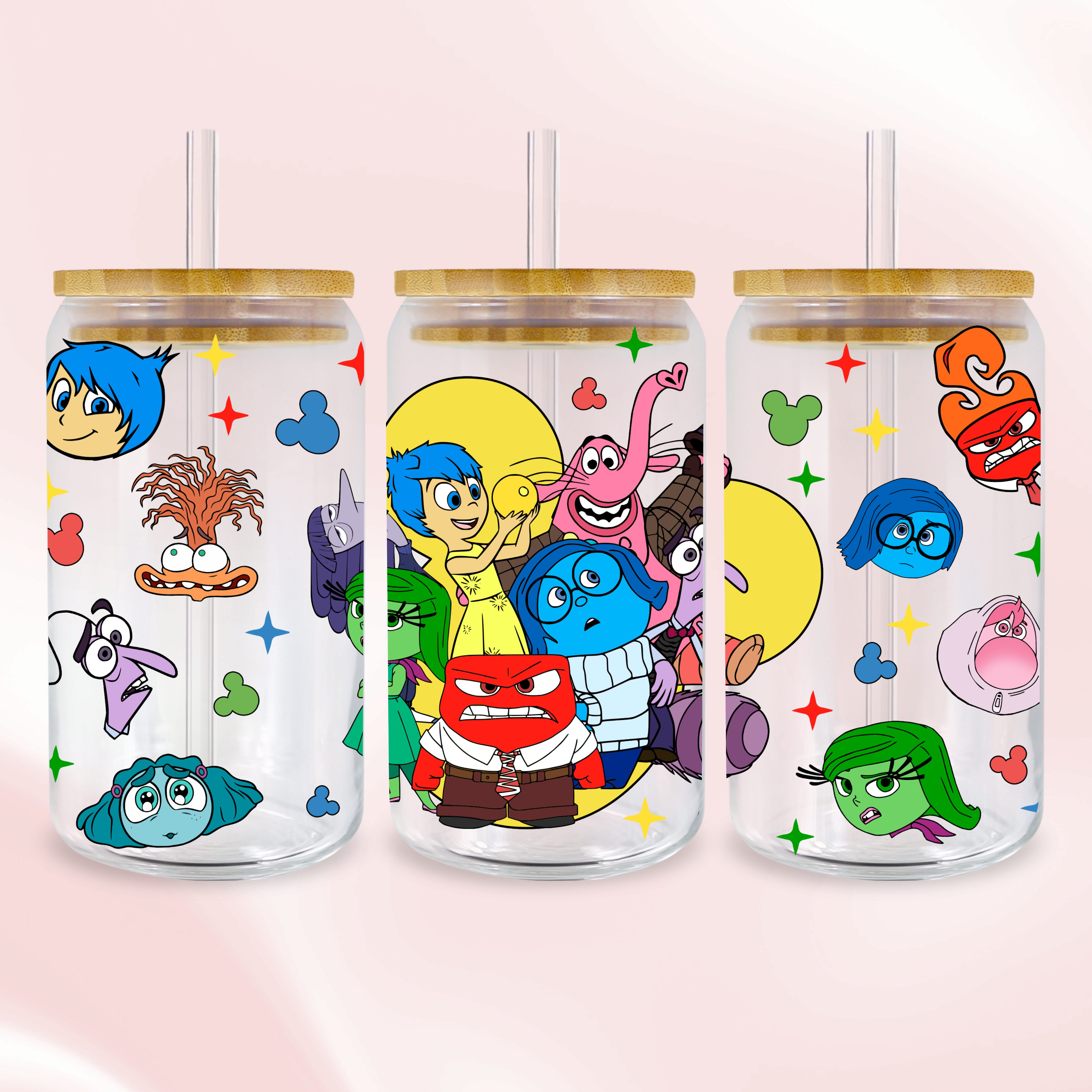 Emotional Characters Wrap - Full Color UV DTF Wrap Easy Apply Permanen