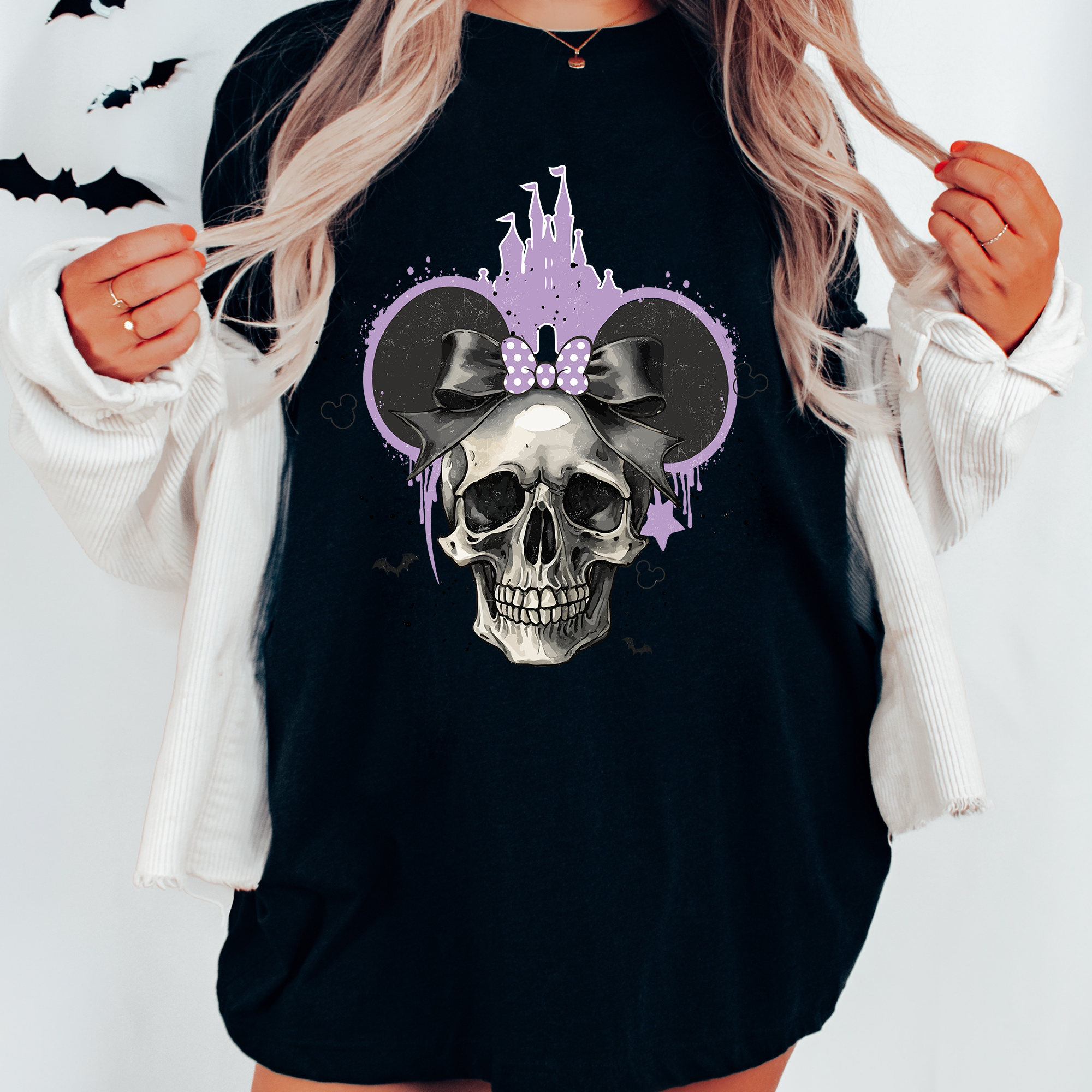 Girl Mouse Skull - DTF Transfer
