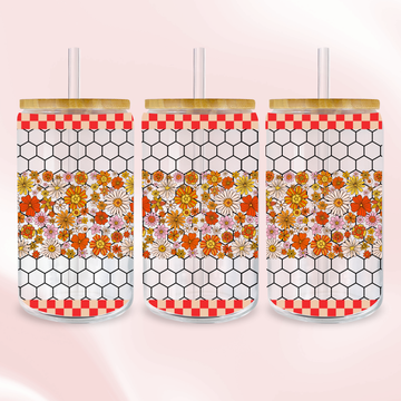 Honeycomb Harvest Wrap - Full Color UV DTF Wrap Easy Apply Permanent Transfers