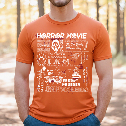 Horror Movies White - DTF Transfer