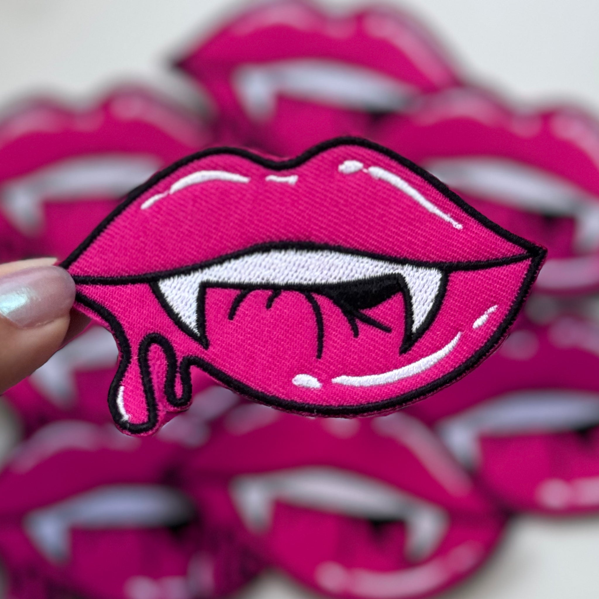 Vampire Lips - Embroidered Patch