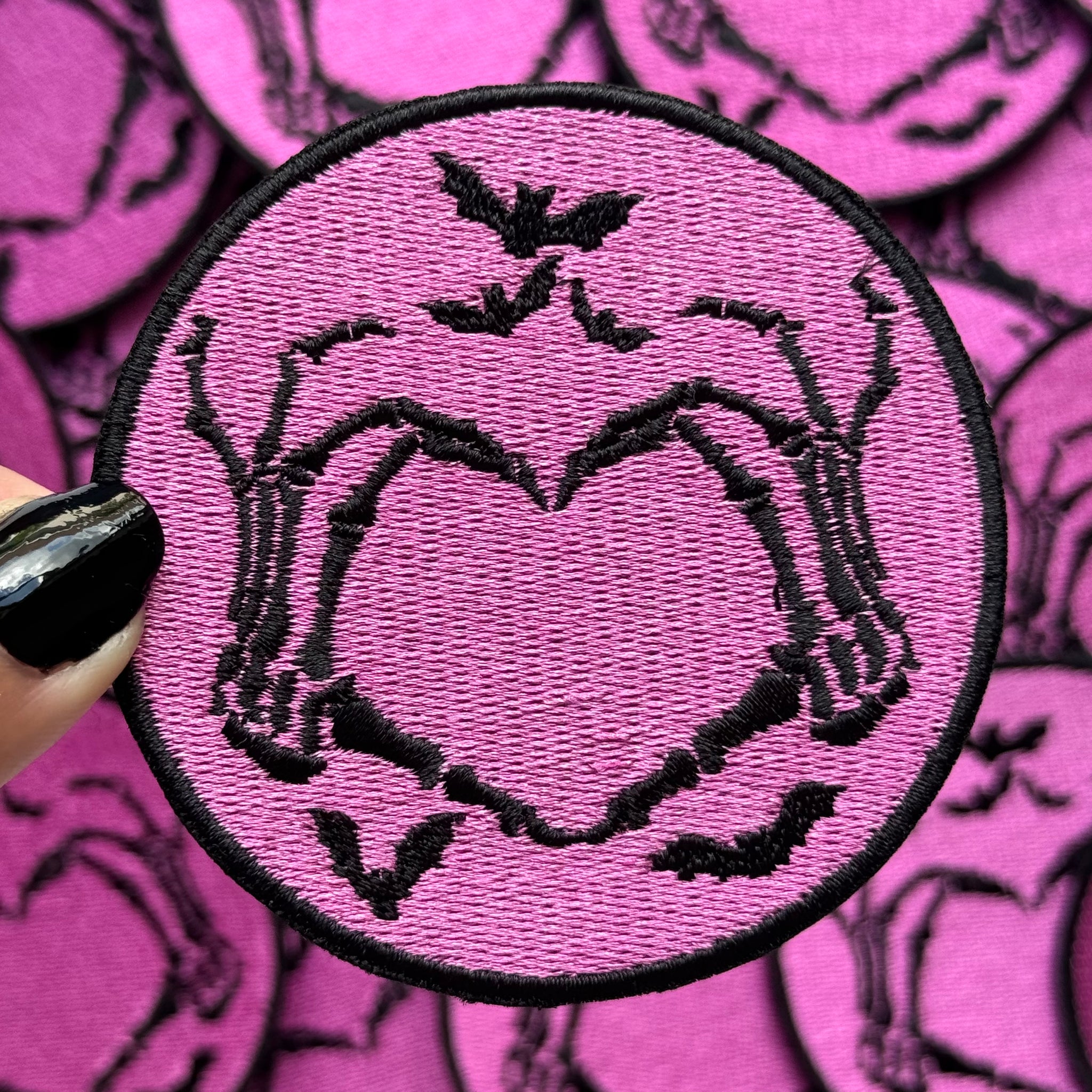 Skeleton Heart - Embroidered Patch