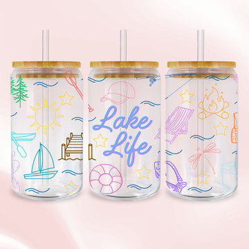 Lake Life Wrap - Full Color UV DTF Wrap Easy Apply Permanent Transfers