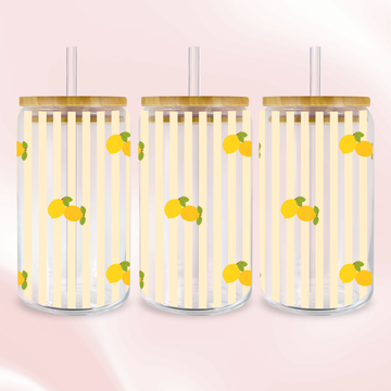 Lemon Lover Wrap - Full Color UV DTF Wrap Easy Apply Permanent Transfers