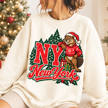 Christmas In New York - Christmas Full Color Vibrant Ready-to-Press DTF Transfer