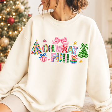 Oh What Fun - Christmas Full Color Vibrant Ready-to-Press DTF Transfer