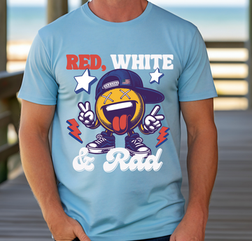 Red, White and Rad - Full Color Vibrant Ready-to-Press DTF Transfer
