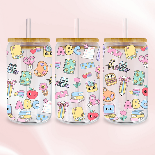 School Day Sparkle Wrap - UV DTF Sticker