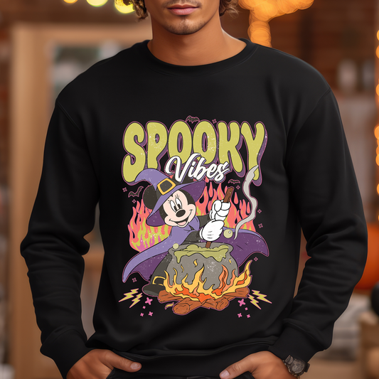 Spooky Vibes Mouse - DTF Transfer