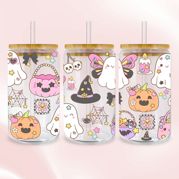 Spooky Fairyland Halloween Wrap - Spooky Season Full Color UV DTF Wrap Easy Apply Permanent Transfers