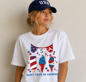 Sweet Taste of Freedom - Full Color Vibrant Ready-to-Press DTF Transfer