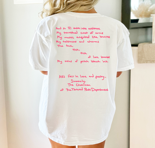TTPD LYRICS - DTF Transfer