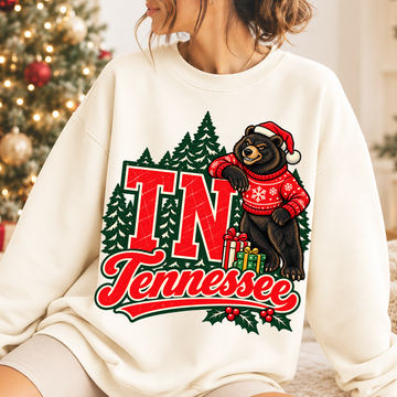 Christmas In Tennessee - Christmas Full Color Vibrant Ready-to-Press DTF Transfer