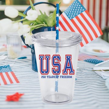 USA 250 Year - Peel & stick-ready-to-use UV sticker