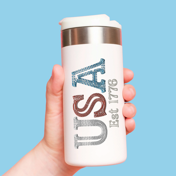 USA Sparkle 1776 - Peel & stick-ready-to-use UV sticker