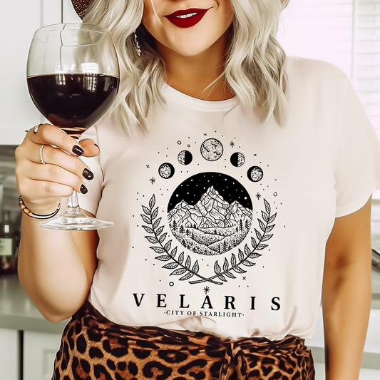 Velaris Moon Cycle in Black - DTF Transfer