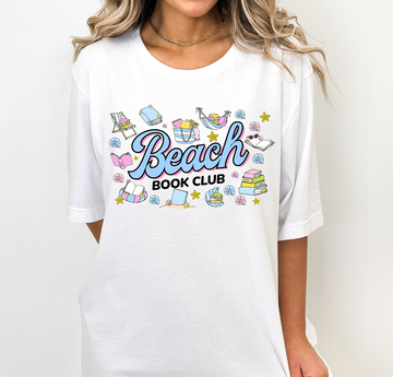 Beach Book Club - Full Color Vibrant Ready-to-Press DTF Transfer