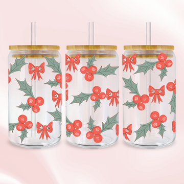 Holly Berries Wrap - UV DTF Sticker