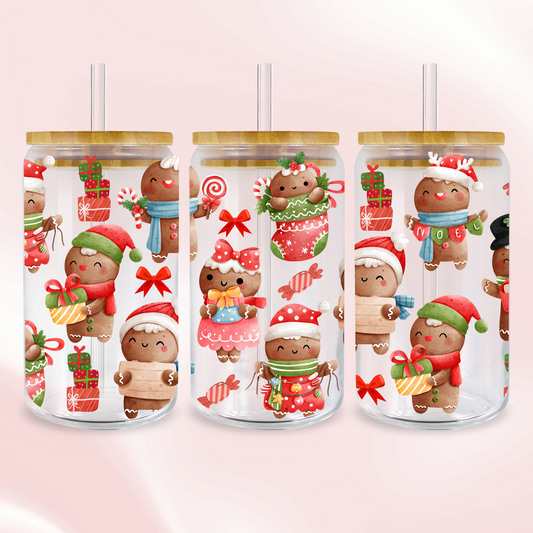 Gingerbread Wrap - UV DTF Sticker