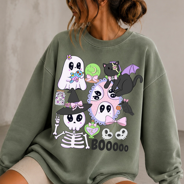 Boo Friends - halloween Full Color Vibrant Ready to Press DTF Transfer