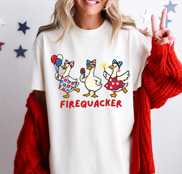 Fire Quacker - Full Color Vibrant Ready-to-Press DTF Transfer
