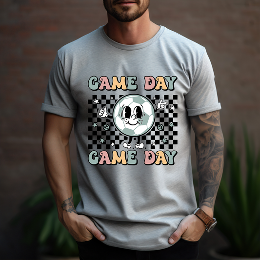 Game Day Colorful Hippie Soccer Ball - DTF Transfer