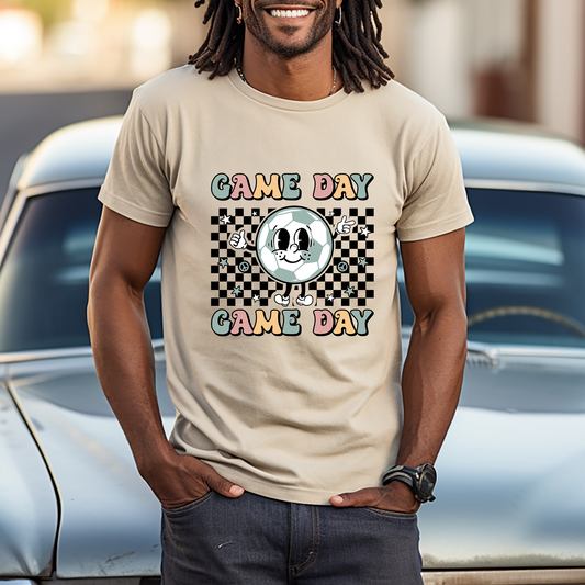 Game Day Colorful Hippie Soccer Ball - DTF Transfer