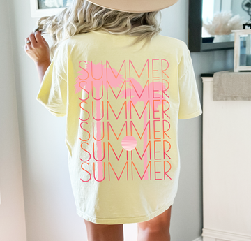 Minimal Summer - Full Color Vibrant Ready-to-Press DTF Transfer