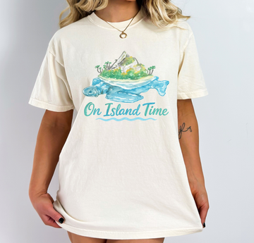 On Island Time - Full Color Vibrant Ready-to-Press DTF Transfer