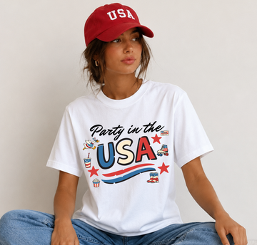 Party in USA - Full Color Vibrant Ready-to-Press DTF Transfer