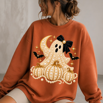 Pearls & Boos - halloween Full Color Vibrant Ready to Press DTF Transfer