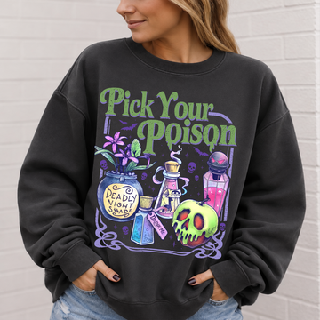 Pick Your Poison - halloween Full Color Vibrant Ready to Press DTF Transfer