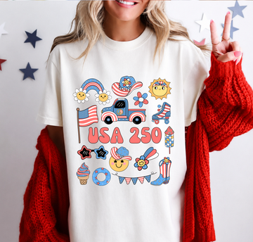 Retro USA - Full Color Vibrant Ready-to-Press DTF Transfer
