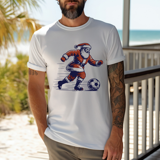 Santa Soccer Transparent - DTF Transfer
