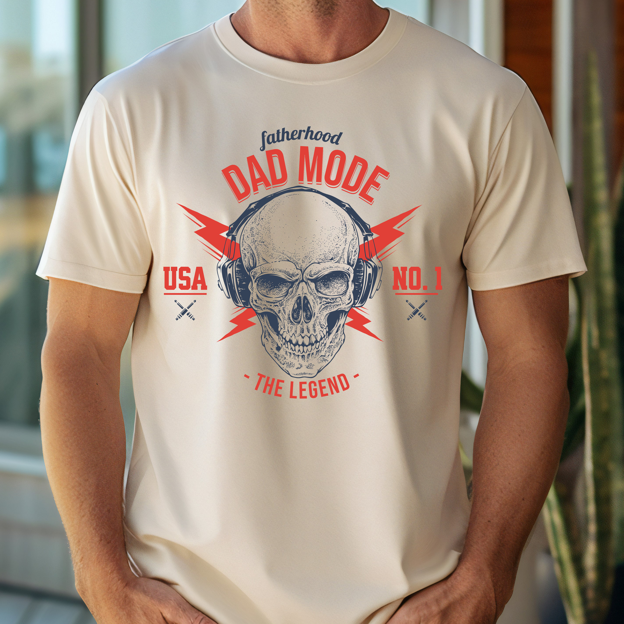 Skull Dad Mode - DTF Transfer