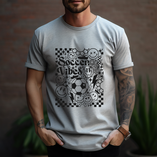 Soccer Vibes Black - DTF Transfer