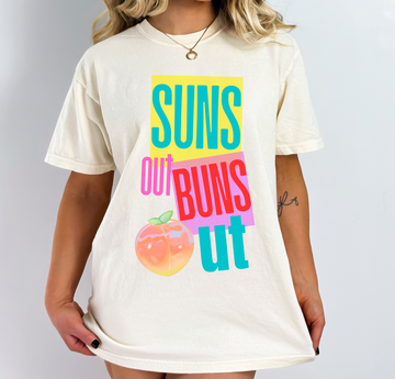 Suns Out Buns Out - Full Color Vibrant Ready-to-Press DTF Transfer